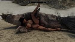 animated black_hair cum different_poses horker outside skyrim sound tagme tattoo the_elder_scrolls tusks vaginal_penetration video walrus zoophilia