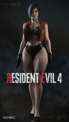 1girls 3d abs ada_wong ada_wong_(adriana) ass big_ass big_breasts bra bracelets bubble_ass bubble_butt capcom cga3d choker clothed clothed_female clothes clothing curvaceous curvy_female curvy_figure dat_ass erotichris female female_only game_poster huge_breasts panties poster resident_evil resident_evil_4 resident_evil_4_remake solo thick_ass thick_thighs tight_clothing toned_legs vest video_game_poster voluptuous voluptuous_female wide_hips