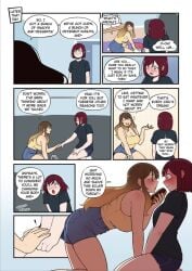 2girls better_with_salt comic courtney_moore_(better-with-salt) female female_only girlfriend imminent_feeding ombre_hair red_hair shannon_smith_(better-with-salt) tagme