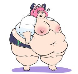 bbw belly_fat big_ass big_belly big_breasts big_butt fat fat_arms fat_ass fat_butt female female_focus female_only huge_ass huge_belly huge_breasts huge_butt huge_thighs klara_(pokemon) lewdsona obese obese_female ssbbw thick_ass thick_thighs wide_ass wide_hips