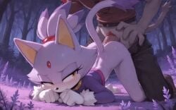 ai_generated all_fours anal animated blaze_the_cat clothed_sex doggy_style from_behind from_behind_position sega sex sonic_(series) sonic_the_hedgehog_(series)