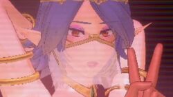 3d age_difference atmospheric atmospheric_perspective audible_churning audible_throbbing balls blackmail blonde_female blonde_hair blue_hair bondage bracelet bracelets camera camera_hud camera_pov camera_view dance dancer_outfit dancing dark-skinned_male dripping_cum dripping_semen ear_piercing earrings elf elf_ears elf_female embarrassed embarrassed_female female gold_armband gold_armlet gyaru-oh gyrating gyrating_hips hands_behind_head harem_outfit hip_sway implied_penetration implied_sex jewlery koikatsu large_breasts large_nipples looking_at_viewer moaning_female moaning_in_pleasure mouth_veil music netorare ntr original original_character original_characters pointy_ears short_hair small_dom_big_sub smug smug_grin sound spread_legs subtitled tagme testicles throbbing_balls totempolensfw v_sign video