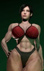 1girls 2026 3d 3d_model 3d_render abs ada_wong ada_wong_(adriana) asian asian_female athletic athletic_female bob_cut bra brickhouse capcom justfrog-entertainment light-skinned_female light_skin muscular muscular_female muscular_legs pale-skinned_female pale_skin panties resident_evil resident_evil_4 ribbons short_hair tagme thick_thighs thighs thunder_thighs thunderthighs toned toned_body toned_female veins veiny veiny_penis virt-a-mate virtamate