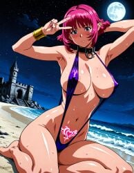 1boy ai_generated bikini cala female human nsfwbisonmai sling_bikini slingshot_swimsuit viper viper_(series) viper_rsr