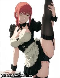 1girls ai_generated amber_eyes black_panties black_skirt braid braided_hair chainsaw_man cleavage clothed clothing curvaceous curvaceous_ass curvaceous_body curvaceous_female curvaceous_figure curvaceous_hips curvaceous_thighs curves curvy curvy_body curvy_female curvy_figure curvy_hips curvy_thighs fair_skin female female_focus female_only frilled_apron frilled_dress frilled_skirt frilled_sleeves frills glistening glistening_body glistening_breasts glistening_eyes glistening_hair glistening_skin hand_cuffs holding_leg holding_legs legs legs_apart legs_up light-skinned_female light_skin long_hair looking_at_viewer maid maid_apron maid_dress maid_outfit maid_uniform makima_(chainsaw_man) mature mature_body mature_female mature_figure mature_woman medium_breasts orange_eyes orange_hair panties red_hair redelion revealing_clothes ringed_eyes seducing seduction seductive seductive_body seductive_eyes seductive_gaze seductive_look seductive_mouth seductive_pose seductive_smile shiny shiny_body shiny_breasts shiny_clothes shiny_hair shiny_skin shiny_thighs simple_background single_braid smile smiling smiling_at_viewer smirk smirking smirking_at_viewer stockings thick thick_ass thick_butt thick_eyebrows thick_hips thick_legs thick_lips thick_thighs thigh_highs thigh_socks thighhighs tight_clothing tight_fit white_apron white_background yellow_eyes