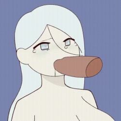 animated dick dick_sucking gif peg_da_dog_(artist) penis sucking_penis tagme white_hair yi_xi_(synthesizer_v)