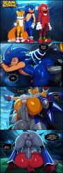 2_tails 4koma ai_generated anal anal_sex anthro anthro_on_anthro anthro_penetrated anthro_penetrating anthro_penetrating_anthro anus ass backsack balls big_balls big_butt big_penis blue_balls blue_body blue_eyes blue_fur blush bodily_fluids canid canine clenched_teeth clothing comic dialogue dominant duo echidna english_text erection eulipotyphlan flaccid footwear foreskin fox from_front_position full_nelson full_nelson_(legs_held) fur genital_fluids genitals gloves green_eyes group half-closed_eyes handwear hedgehog hi_res huge_cock humanoid_genitalia humanoid_penis imminent_orgasm knuckles_the_echidna legwear looking_back looking_pleasured lying male male/male male_on_top male_penetrated male_penetrating male_penetrating_male mammal mating_press metal_sonic monotreme mostly_nude multi_tail narrowed_eyes navel neo_metal_sonic nude on_back penetration penile penile_penetration penis penis_in_ass penis_size_difference perineum phantomlamb precum profanity purple_eyes pussy rear_view red_balls red_body red_fur reverse_stand_and_carry_position sega sex shoes size_difference solo_focus sonic_(series) sonic_the_hedgehog sonic_the_hedgehog_(series) speech_bubble standing standing_sex sweat tails tails_the_fox teeth text thick_penis vein veiny_penis white_balls white_body white_fur yellow_body yellow_fur