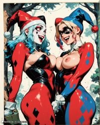 2girls ai_generated batman_(series) big_ass big_breasts breasts curvaceous curvy curvy_figure dc dc_comics digital_media_(artwork) dr._harleen_quinzel female gotham_city_sirens harleen_quinzel harley_quinn hips hourglass_figure huge_ass huge_breasts large_ass large_breasts legs light-skinned_female light_skin mature mature_female remicorner selfcest slim_waist suicide_squad thick thick_hips thick_legs thick_thighs thighs voluptuous waist wide_hips