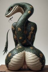 ai_assisted ai_generated animal anthro anthro_pussy anthromorph asshole beastiality big_breasts female female_only humanoid humanoid_anthro humanoid_genitalia naked pussy realistic sexy_body sexy_pose snake snake_girl thefinalrule