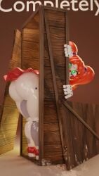3d 3d_(artwork) 3d_animation animated ass ass_focus baby_(fnafsl) big_ass box circus_baby circus_baby_(cosmic_trance) circus_baby_(fnaf) electrotoy electrotoyy five_nights_at_freddy's five_nights_at_freddy's:_sister_location green_eyes loop looping_animation music solo sound swinging_breasts tagme video white_body