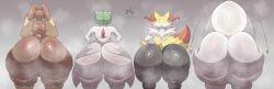 2026 absurd_res anthro ass big_ass big_butt bottom_heavy braixen brown_body brown_fur dumptruck_ass evedeve fat_ass female fur furry furry_female furry_only gardevoir generation_4_pokemon generation_6_pokemon generation_7_pokemon genitals group hi_res huge_ass huge_butt humanoid hyper hyper_butt lopunny mega_evolution mega_gardevoir nintendo nude pheromosa pokemon pokemon_(species) ultra_beast vulva white_body wide_hips yellow_body yellow_fur