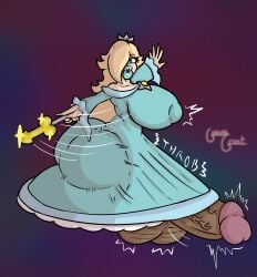 1futa 2d balls_under_clothes balls_under_dress big_ass big_balls big_breasts big_lips big_penis bimbo bimbo_lips blonde_hair blue_eyes clothed clothed_futa crown dark_penis dildo dress english_text futa_focus futa_only futanari guavagrunt huge_ass huge_balls huge_breasts huge_cock huge_lips mario_(series) meme penis_accessory penis_under_clothes penis_under_dress pose princess princess_rosalina sex_toy sfx simple_background teal_lips teal_lipstick text thick_thighs thighs toy veiny_penis wand writing