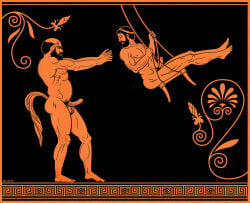 ancient_greece big_penis gay greek_mythology muscle yaoi