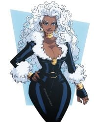 1girls 2026 african_female arabian ass big_ass big_breasts black_cat_(cosplay) black_skin black_skinned_female bodysuit brown_skin bursting_breasts dark-skinned_female female hairy heroine kitty_cat marvel marvel_comics marvelous milk mutant nude_female ororo_munroe sexy_female sexy_pose shiny shiny_clothes skin_tight spider-man_(series) spider_web storm_(x-men) tight_clothes tight_clothing white_hair x-men x-men_97