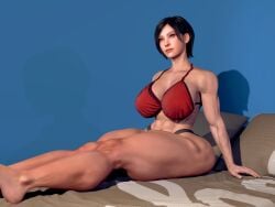 1girls 2026 3d 3d_model 3d_render abs ada_wong ada_wong_(adriana) asian asian_female athletic athletic_female bob_cut bra brickhouse capcom justfrog-entertainment light-skinned_female light_skin muscular muscular_female muscular_legs pale-skinned_female pale_skin panties resident_evil resident_evil_4 ribbons short_hair tagme thick_thighs thighs thunder_thighs thunderthighs toned toned_body toned_female veins veiny veiny_penis virt-a-mate virtamate
