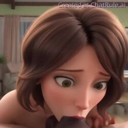 3d ai_generated aunt_cass blowjob deepthroat eye_contact fellatio horse_penis horsecock huge_cock huge_cock inside_out male/female oral oral_sex penis pixar pov pov_male sucking sucking_penis swallowed_whole tagme video