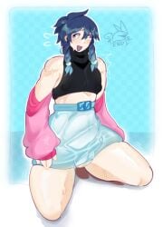 boy femboy genshin_impact grenpir male male_only penis small_penis solo_male venti_(genshin_impact)
