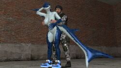 3d black_mesa blackmesa furry furry_shark garry's_mod garrysmod half-life half-life_(series) hecu hecu_shark shark shark_girl shark_humanoid shark_tail tralalero_tralala