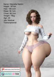 1girls 3d big_ass big_breasts big_thighs breasts bust busty curvaceous curvy curvy_figure dumptruck_ass dumptruck_butt enormous_ass fat_ass female gigantic_ass hips huge_ass huge_breasts huge_thighs hyper hyper_ass large_ass large_breasts large_thighs marcella_martini massive_ass mature mature_female original original_character slim_waist thick thick_ass thick_hips thick_legs thick_thighs thighs tonices voluptuous waist wide_ass wide_hips wide_thighs