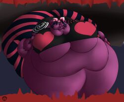 ass blob brown_skin double_belly dyed_hair fat fat_ass fat_female fat_fetish female flabby flabby_belly flabby_face hazbin_hotel heart_shirt immobile mad_n_evil morbidly_obese morbidly_obese_female obese obese_female pinstripe_pants sunken_head sunken_limbs tagme velvette vivziepop
