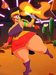amber amber_(brawl_stars) belly brawl_stars breasts caliente chubby elpiromanias fire hips hot nervous thick_thighs wide_hips
