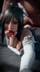 1boy 1girls 3d ambiguous_penetration animated ass big_ass big_butt breasts breasts_out bride bride_veil clapping_ass clapping_cheeks faceless_male female female_focus female_penetrated final_fantasy final_fantasy_xv finger_in_mouth fucked_from_behind fucked_senseless grey_hair initial_a juicy_butt lipstick lipstick_mark lipstick_smear long_hair nipples no_sound penetration perfect_ass round_ass round_butt saliva saliva_trail sex sex_from_behind tagme video