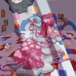 background big_balls big_cock bodily_fluids bottomless clothed clothing doll fan futanari giantess green_eyes hair huge_balls huge_cock huggy_wuggy ice_cream intersex lying lying_on_ground mattress mob_entertainment mommy_long_legs noodle_arms noodle_legs on_ground on_side pink_body pink_hair pink_skin poppy_playtime poppy_playtime_(chapter_2) popsicle poster posters pubes pubic_hair sanyo2100 steam steaming_body steamy stretching sweat sweating sweaty_balls tile_floor toy
