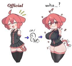 1girls 2d 2d_(artwork) absolute_territory adamadamode ahoge before_and_after big_breasts big_thighs blush blush_lines breast_expansion breasts breasts_out closed_eyes curvaceous curvy curvy_female curvy_figure female female_focus heart heart_ahoge hearts_around_body hourglass_expansion hourglass_figure huge_breasts huge_thighs ineffective_skirt kasane_teto large_breasts large_thighs microskirt miniskirt open_mouth plump plump_thighs red_eyes red_hair shiny_skin skindentation skirt slim_waist small_waist smile tail thick_thighs thigh_expansion thigh_squish thighhighs tight_clothing twin_drills utau voluptuous voluptuous_female wide_hips