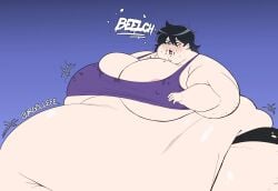 1girls 2021 2d 2d_(artwork) absurd_res absurd_resolution absurdres after_expansion alternate_version areolae areolae_peeking areolae_slip arm_rolls bangs bangs_between_eyes bare_arms bare_belly bare_midriff barely_contained barely_contained_breasts bbw belch belching belly belly_expansion belly_folds belly_jiggle belly_overhang belly_rolls big_arms big_ass big_belly big_breasts big_hips big_legs big_thighs black_hair black_hair_female black_lips black_lipstick black_short_shorts black_shorts blob blue_background blush booty_shorts bra breast_jiggle breast_rest breasts breasts_bigger_than_head breasts_on_belly brown_eyes brown_eyes_female burp burping carol_(nihijack) cellulite cleavage cleavage_overflow color colored deep_navel digital_media_(artwork) double_chin ear_piercing ear_piercings english_text enjoying enjoying_weight_gain enormous_belly enormous_breasts expansion exposed_areolae exposed_belly exposed_fat_belly exposed_nipples eyeliner fat fat_arms fat_belly fat_face fat_female fat_fetish fat_folds fat_legs fat_neck fat_rolls fat_thighs feedee feederism feet_out_of_frame female female_focus female_only flabby_arms food food_on_body food_on_breasts food_on_face gigantic_ass gigantic_belly gigantic_breasts gigantic_hips gigantic_thighs glistening glistening_belly glistening_body glistening_breasts glistening_face glistening_legs glistening_shoulders glistening_skin glistening_thighs goth goth_girl gothic gothic_girl gradient_background hair_between_eyes hi_res high_resolution highres huge_arms huge_ass huge_belly huge_breasts huge_hips huge_legs huge_thighs hyper hyper_belly hyper_fat immobile ineffective_clothing jiggle jiggling jiggling_belly jiggling_breasts light-skinned_female light_skin love_handles makeup massive_belly medium_hair messy_eater messy_hair morbidly_obese morbidly_obese_female motion_lines muffin_top navel nihijack nipple_bulge nipple_slip nipples obese obese_female oc onomatopoeia open_mouth original original_character overflowing_breasts overweight overweight_female partially_clothed partially_clothed_female purple_bra purple_sports_bra ripped_clothing ripped_shorts shaded short_shorts shorts sideass sideboob solo solo_focus sports_bra ssbbw stain stained_bra stained_clothes stomach_noises stretched_clothing sweat sweat_stain sweating sweaty sweaty_body sweaty_breasts sweaty_face text thick thick_thighs three-quarter_view thunder_thighs tight_bra tight_clothing tight_shorts too_big_to_move underboob undersized_bra undersized_breast_cup undersized_clothes ussbbw wardrobe_malfunction weight_gain weight_gain_female wide_hipped_female wide_hips
