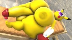 1futa 3d 3d_(artwork) animal_feet animal_focus ass ass_focus balls blue-tinted_eyewear blush_stickers body_fur chair closed_mouth eyewear_on_head from_above from_behind full_body furry furry_female futanari holding looking_back lying nilfkana nintendo no_humans nude on_desk on_side on_table penis pikachu pink-tinted_eyewear pokémon_(species) poke_ball poke_ball_(basic) pokemon pokemon_(species) purple-tinted_eyewear round_eyewear shiny_skin solo sunglasses table tail thick_thighs thighs tinted_eyewear two-tone_fur water white-framed_eyewear wide_hips yellow_fur