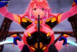 air_inflation breast_inflation breasts female huge_breasts imbapovi pumped pyra spherical_inflation xenoblade_(series)