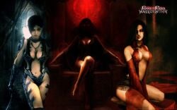 armor armored_female big_breasts black_hair blue_eyes female kaileena prince_of_persia prince_of_persia_warrior_within shahdee short_hair weapon white_body