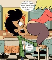 age_difference ass_to_face big_ass big_booty big_butt blargsnarf bobby_santiago fat_ass fat_ass_mommy kitchen loud_house milf mommy mother rita_loud the_loud_house thick_ass thick_butt thick_thighs