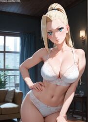 1girls 2d ai_generated areolae big_breasts blonde_female blonde_hair boruto:_naruto_next_generations bra breasts chest curvy curvy_figure cute cute_face detailed eyelashes eyeshadow female female_only fit fit_female focus hair high_quality ino_yamanaka large_breasts legs light-skinned_female light_skin lingerie lips lipstick long_hair makeup mascara naruto naruto_(series) naruto_shippuden pale-skinned_female pale_skin panties perky_breasts ponytail posing seductive seductive_look sexy_clothing stable_diffusion tagme thighs thin_waist