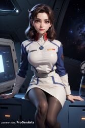 1girls ai_generated arm_support artist_name belt black_pantyhose breasts brown_eyes brown_hair earrings gundam gundam_seed gundam_seed_destiny gundam_seed_freedom hi_res hoop_earrings jewelry large_breasts lips long_hair long_sleeves looking_at_viewer medium_breasts medium_hair military military_uniform mobile_suit_gundam murrue_ramius necklace nose pantyhose patreon_username progenarts realistic sitting skirt smile solo space star_(sky) starry_sky uniform