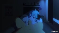 1boy 1girls 2d 2d_animation animated bed bedroom black_sclera blowjob blue_hair blue_skin demon demon_girl dom_moaning dubious_consent duo fckcoko fellatio female femdom horns indoors light-skinned_male light_skin longer_than_30_seconds male male_pov night nude nude_female nude_male opaluva opaluva_(character) oral oral_penetration oral_sex penis penis_in_mouth red_eyes silent_male silent_sub sound straight video voice_acted