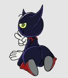 1boy 2025 balls ballsack black_body bokkun boots green_pupils male male_only no_humans non-human non-human_only solo solo_male sonic_(series) sonic_x submissive submissive_male tagme thatboringfellow yellow_eyes