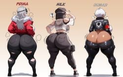 3girls ai_generated ass_bigger_than_head big_ass big_breasts big_thighs breasts breasts_bigger_than_head bust busty chest curvaceous curvy curvy_figure daidouji_(artist) daidoujipv digital_media_(artwork) enormous_ass enormous_breasts female frima_(nikke) gigantic_ass gigantic_breasts goddess_of_victory:_nikke hips hourglass_figure huge_ass huge_breasts huge_thighs hyper_ass large_ass large_breasts large_thighs legs light-skinned_female light_skin massive_ass massive_breasts mature mature_female milk_(nikke) multiple_girls slim_waist sugar_(nikke) thick thick_hips thick_legs thick_thighs thighs thighs_bigger_than_head voluptuous waist wide_hips wide_thighs