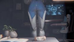 1boy 1girls 3d animated bodysuit feet fellatio female human invisible_woman male male/female marvel minkoanimation oral tagme video
