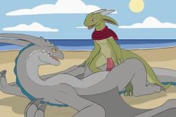 ahatas animated antennae_(anatomy) anthro anthro_on_feral anthro_on_top anthro_penetrated beach bestiality bodily_fluids claws cloud cowgirl_position digitigrade dragon duo european_mythology eye_contact female female_on_top female_penetrated feral feral_on_bottom feral_penetrating feral_penetrating_anthro fingers from_front_position genital_fluids genitals green_body grey_body hi_res horn kobold larger_male larger_sub looking_at_another lying male male/female male_on_bottom male_penetrating male_penetrating_female membrane_(anatomy) membranous_wings mostly_nude mythological_creature mythological_scalie mythology on_back on_bottom on_top open_mouth penetration penile penile_penetration penis penis_in_vagina purple_eyes scalie scarf scarf_only sea sex size_difference sky smaller_female smaller_penetrated smile submissive sun tail teeth tongue vaginal vaginal_fluids vaginal_fluids_on_penis vaginal_penetration vartein viuru vulva water wave western_dragon wings wyvern yellow_eyes