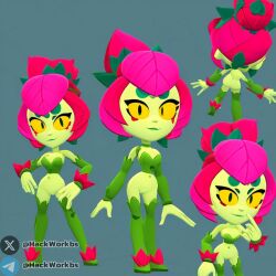 ai_generated anus brawl_stars breasts charlie charlie_(brawl_stars) female hackwork pussy