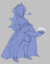 1futa airing_out balls big_penis futanari mario_(series) mr_rightpath nintendo penis princess_rosalina rosalina_bulge_(meme) tagme