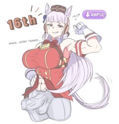 0_danvil_0 1futa abs big_breasts breasts bulge busty fit fully_clothed futa_only futanari gold_ship_(umamusume) horse_ears horse_futa huge_breasts huge_cock large_breasts large_penis light-skinned_futa light_skin loser muscles muscular penis penis_bulge penis_under_clothes umamusume veiny_penis