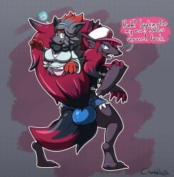after_transformation big_hair black_hair chabble claws fox fox_ears fox_girl from_behind hilda_(pokemon) looking_back mother_(pokemon_bw) mother_and_daughter pokemon pokemon_(species) post_transformation red_hair transformation zoroark zorua