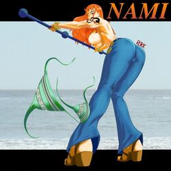 nami (one piece) from one piece by elee0228
