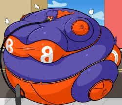 air_inflation anthro ass bbw belly big_ass big_belly big_breasts breasts busty busty_bird cleavage curvaceous curvy disco_chaos female female_focus female_only full_body_inflation furry huge_belly huge_breasts hyper_belly immobile immobilization inflation nonude oc ready_to_pop spherical_inflation ssbbw superhero superhero_costume superheroine tight_clothing voluptuous