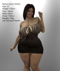 1girls 3d ass athletic athletic_female big_ass big_breasts bimbo breasts busty character_age character_bio character_height character_profile character_sheet character_weight cleavage curvaceous curvy female female_only fit fit_female hips hourglass_figure huge_ass huge_breasts human janice_santos large_ass large_breasts legs light-skinned_female light_skin lips original original_character reference_sheet thick thick_legs thick_thighs thighs three_sizes tonices top_heavy upper_body voluptuous wide_hips