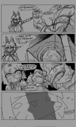 4_panel_comic :3 accessory animal_humanoid anthro anubian_jackal anubis anubis_(nlebo_hentai) bast bast_(nlebo_hentai) big_breasts big_penis black_and_grey blush breasts canid canine canis cock_ring comic deity duo egyptian_mythology female genitals hi_res huge_breasts huge_cock humanoid imminent_sex jackal jewelry korean_text larger_male male male/female mammal middle_eastern_mythology monochrome muscular muscular_anthro muscular_male mythology nlebohentai penis penis_accessory penis_jewelry size_difference smaller_female speech_bubble text translation_request vein veiny_penis