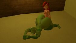 1boy 1futa 3d big_ass buttjob futa_on_male futanari huge_ass imminent_orgasm looking_pleasured shrek