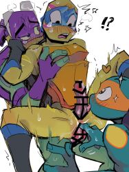 bandana brothers censor_bar censored donatello gay incest leonardo michelangelo rise_of_the_teenage_mutant_ninja_turtles rot_onsen teenage_mutant_ninja_turtles turtle yaoi